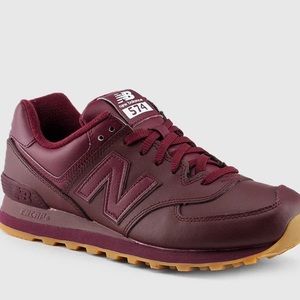 burgundy 574 new balance